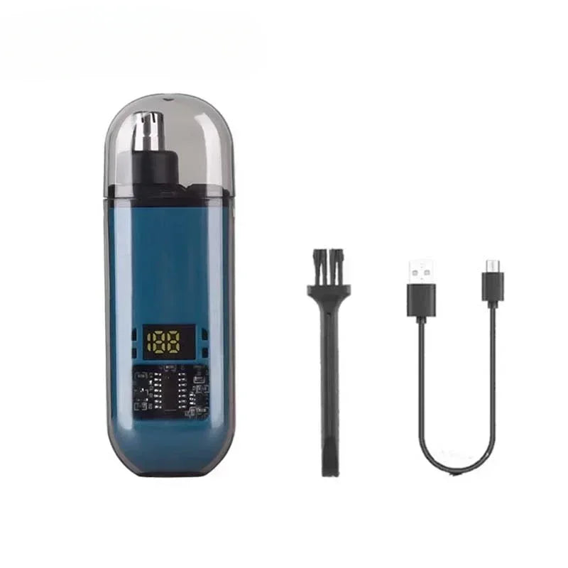 Nose Ear Hair Trimmer for Men - USB C Rechargeable Portable Fast Charge, Compact Grooming Kit